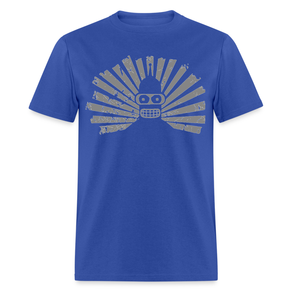Starbend (black and white) - royal blue