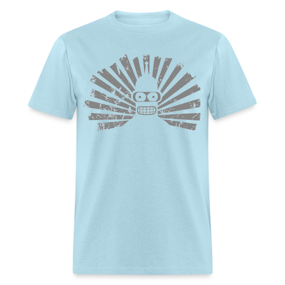 Starbend (black and white) - powder blue