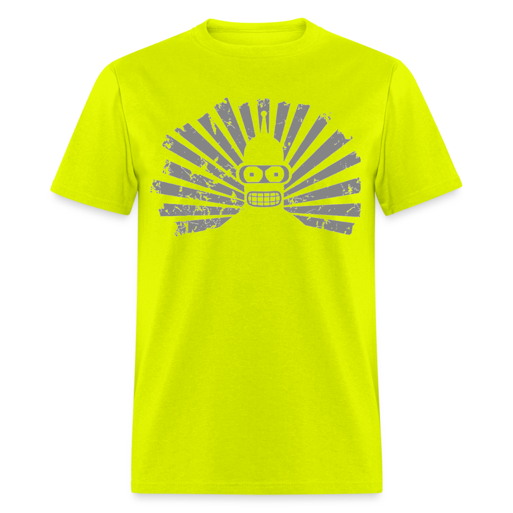 Starbend (black and white) - safety green