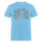 Starbend (black and white) - aquatic blue