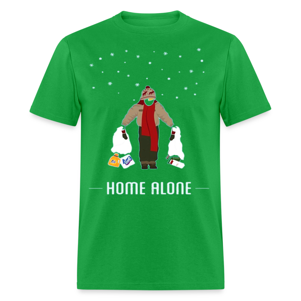 Red Scarf - bright green