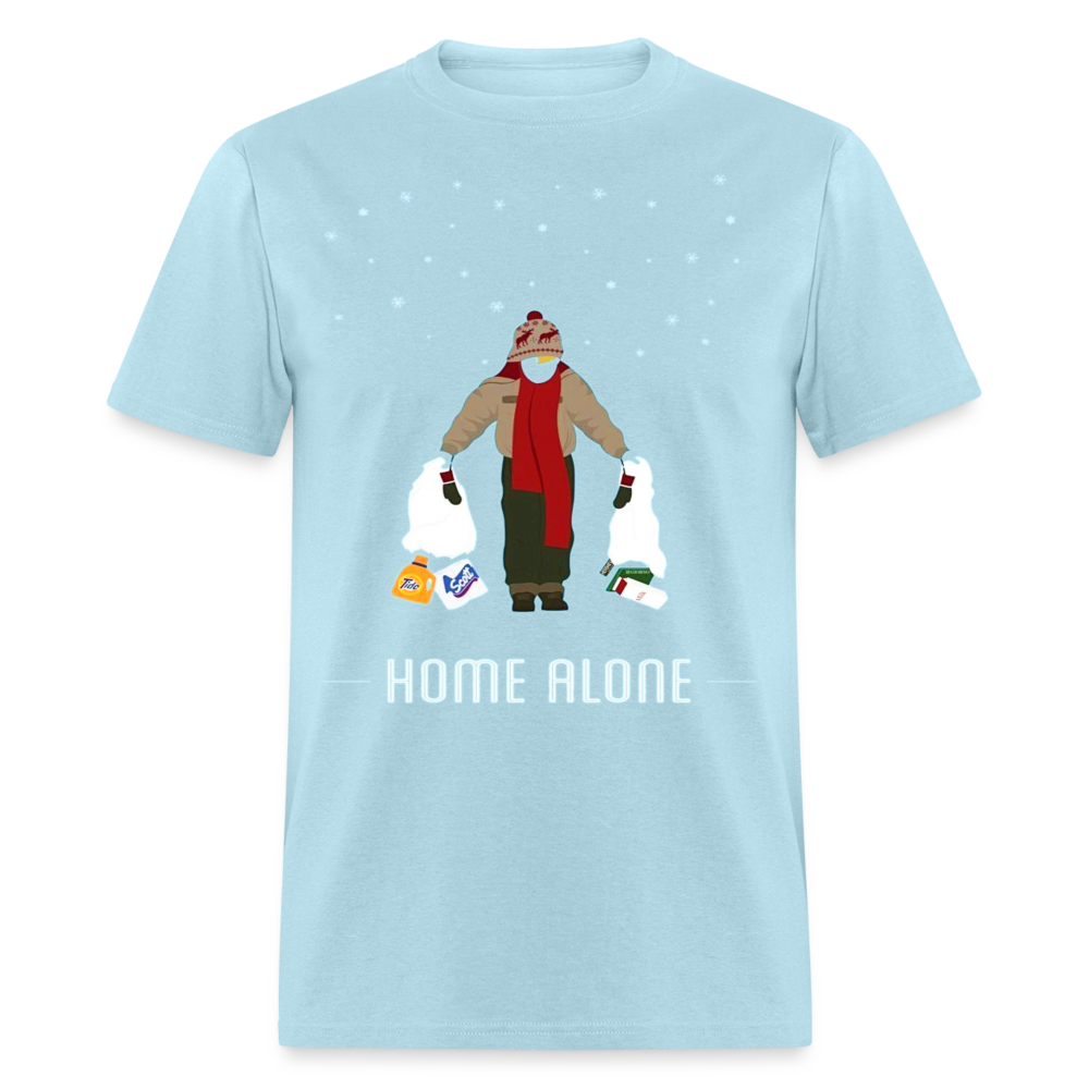 Red Scarf - powder blue