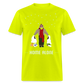 Red Scarf - safety green