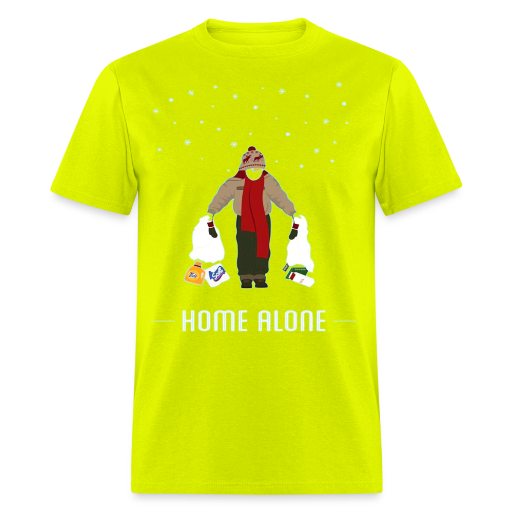 Red Scarf - safety green