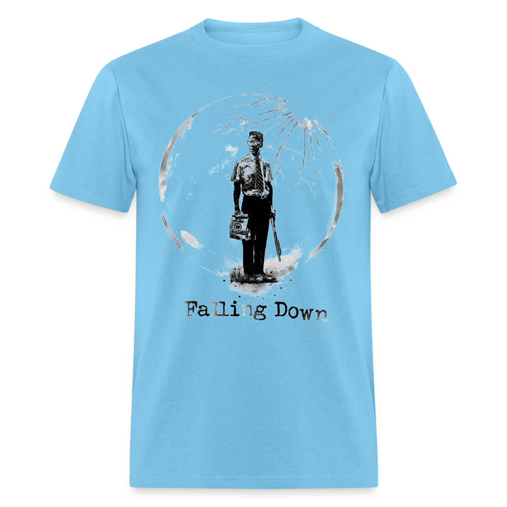 Falling Down - aquatic blue